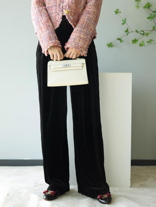 黑色丝绒裤（一口价） 商品图0