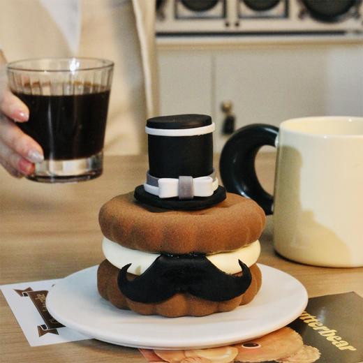 烤爱·绅士emoji·提拉米苏慕斯蛋糕·低糖低脂动物奶油·父亲/长辈生日/聚会/下午茶/露营/团建 商品图0