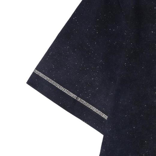 T3907夏季高级感新款男士美式满天星翻领烫钻短袖T恤百搭时尚显瘦上衣 商品图4