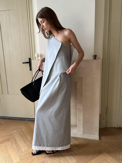 VC｜PF25035 Tina wool skirt  [半身裙 灰 ] 商品图2