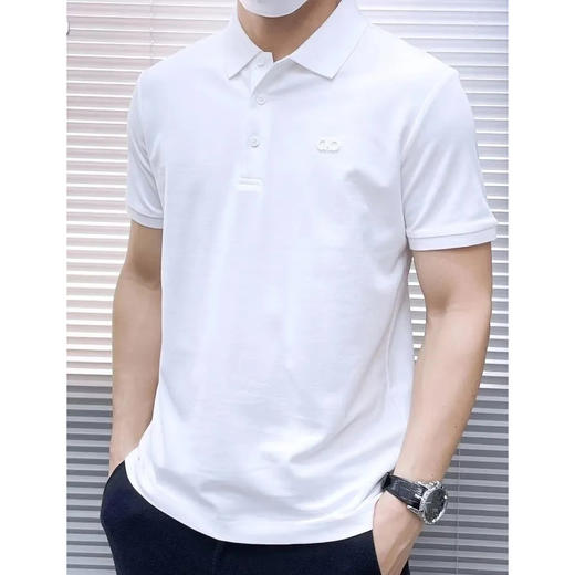 【lzl2】夏新品！男子经典羔品质商务休闲翻领短袖polo衫！！ 商品图0