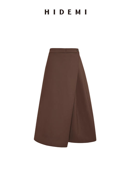 HIDEMI 立体设计感裙裤 白色/咖色 商品图7