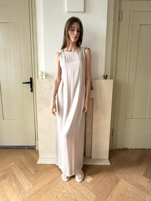 VC｜PF25028 Estonia flap dress [连衣裙 黑 / 浅米 ] 商品图2