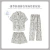 可人儿小众设计师新款泡泡绵女士睡衣夏季短袖可外出家居服三件套 商品缩略图0