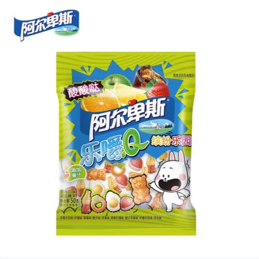 阿尔卑斯乐嚼Q缤纷乐园酸酸哒水果味软糖50g 商品图0