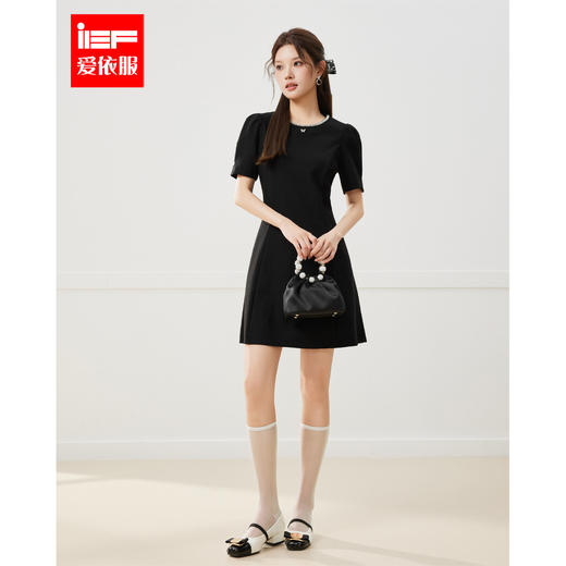 IEF/爱依服2025夏季 法式名媛淑女气质通勤百搭显瘦连衣裙N41432 商品图0