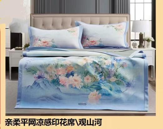 【富安娜】】B座7F亲柔平网凉感印花席\观山河 商品图0