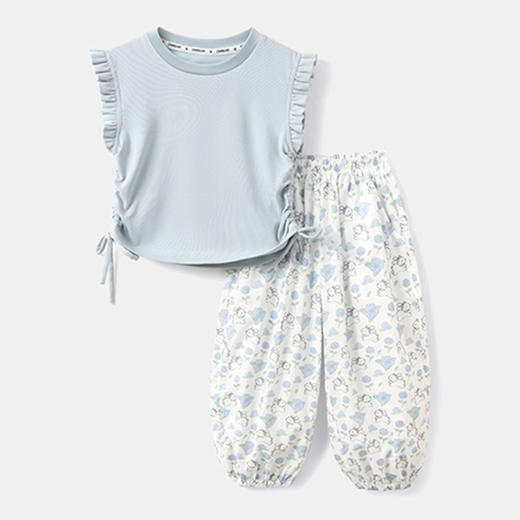 裁缝学苑TQ169女童短袖套装夏季新款休闲运动女孩宝宝儿童衣服 商品图3