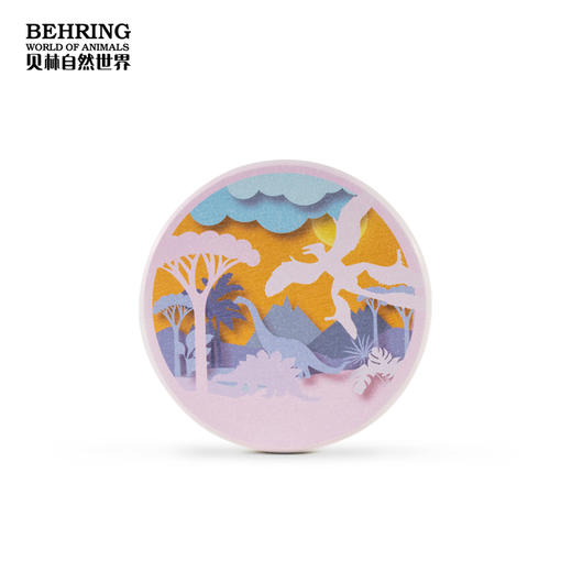 “龙吟九州”中国恐龙大展硅藻泥杯垫（恐龙剪影）杯垫 商品图2