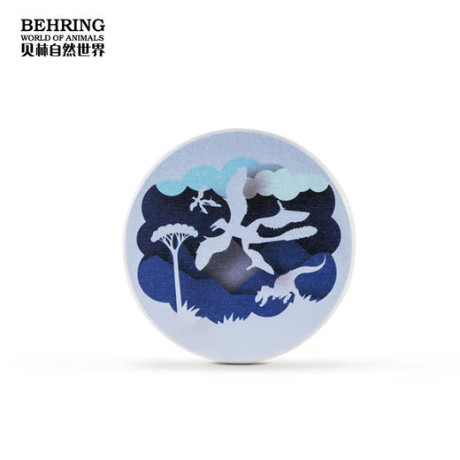 “龙吟九州”中国恐龙大展硅藻泥杯垫（恐龙剪影）杯垫 商品图1