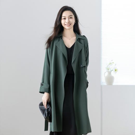 火桐hooton30姆米重磅真丝风衣 商品图0