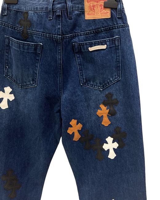 男款logo标识牛仔裤长裤la009 商品图2