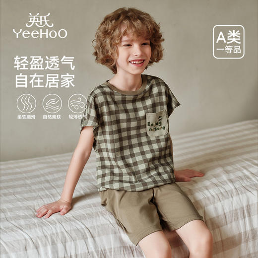【英氏YeeHoO】森系系列 男女童纯棉家居服睡衣&睡裙 商品图13