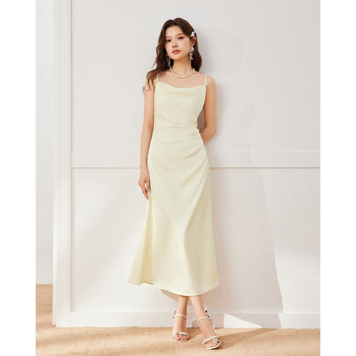 IEF/爱依服2025夏季性感修身气质显瘦小众梭织吊带长裙N0063- 商品图1