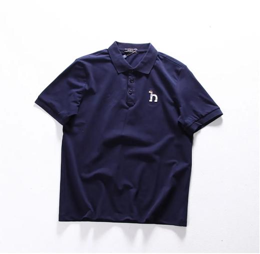 哈吉斯刺绣商务休闲珠地棉polo衫 商品图3
