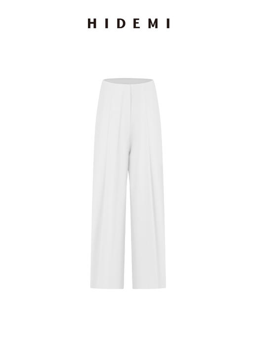 HIDEMI复合立体感廓形压褶微茧型西装裤阔腿裤九分裤 商品图10