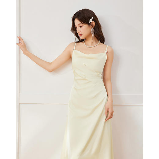 IEF/爱依服2025夏季性感修身气质显瘦小众梭织吊带长裙N0063- 商品图3