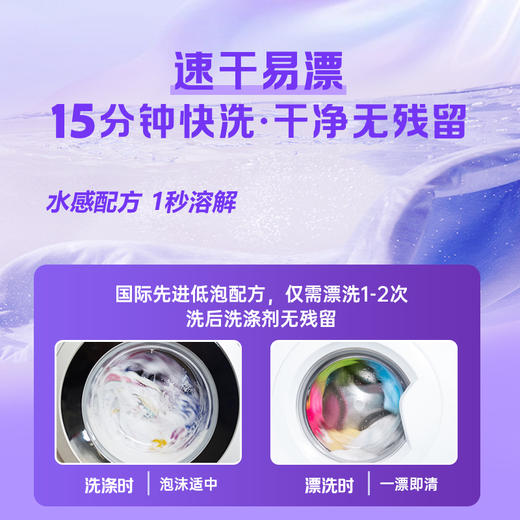 【66年国货老品牌】浪奇浓缩洗衣液 纳米级去渍 低泡易清洗 洗衣又护衣 檀木玫瑰香 500g/瓶 商品图5