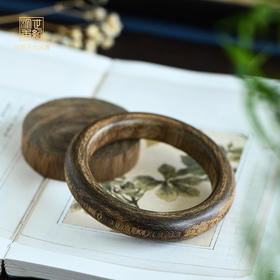 天然都蓬沉香手镯 九分沉 54克 SP10619