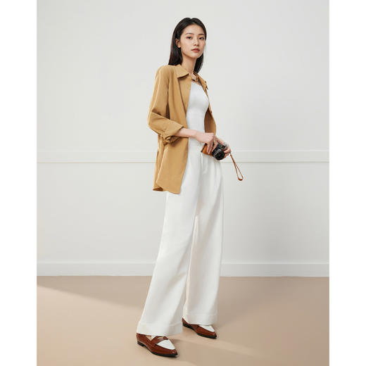 IEF/爱依服2025 夏季 韩版简约纯色休闲百搭宽松显瘦百搭阔腿裤D39452 商品图2