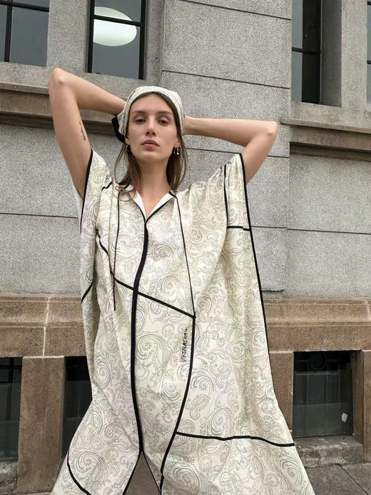 VC｜PF25045MI Roma silk scarf  [ 丝绵围巾/头巾  米白 ] 商品图0