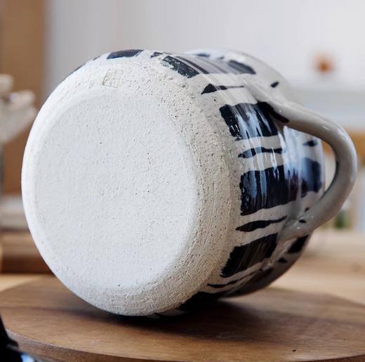 日本进口手作伊贺烧深型条纹粗陶土锅（3合） 商品图4