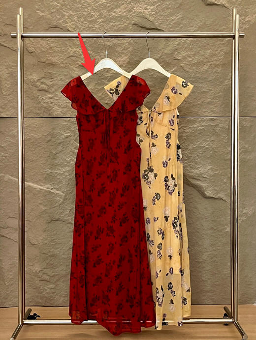 【门店同款】ENJOY夏季“夏日番情”明艳红玫瑰长裙 162895206 商品图0