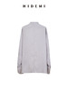 HIDEMI 进口天丝极简镂空翻折领设计感chocker纽扣温柔撞色雾粉紫套装 商品缩略图13