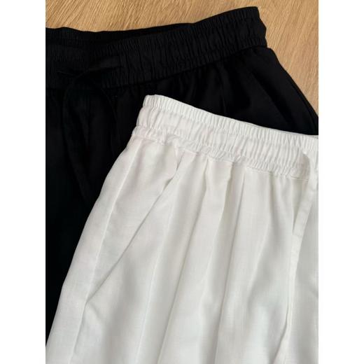 2025新品  佳佳同款【栀子呢喃】松紧腰质感阔腿长裤显瘦气质休闲夏季款宽松 商品图2