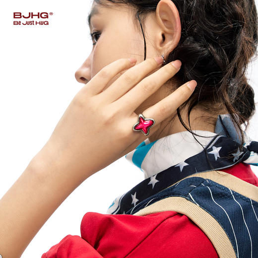 BJHG不计后果陨星戒指男女款2025新款潮牌小众原创设计高级感戒指 商品图0