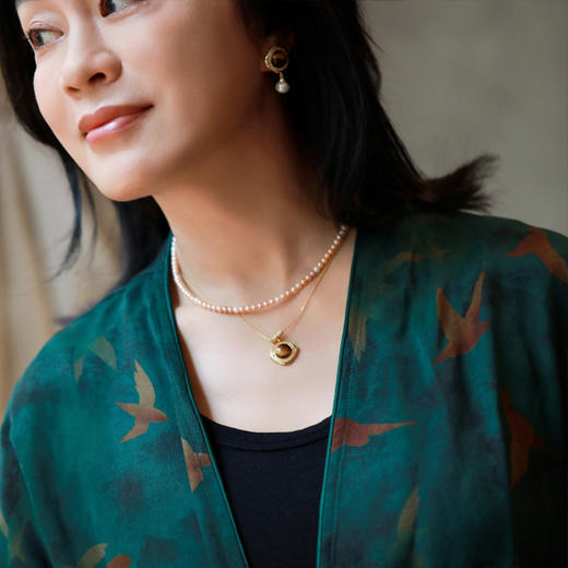 闪耀如星辰，售罄无补|小羊定制稀有橘子汽水色baby珠项链，天然珍珠，极光炫彩，可盐可甜，随意搭配 商品图5