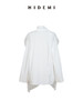 HIDEMI 极简多层设计感风琴压褶可拆卸分体丝巾式拼接廓形衬衫 商品缩略图8