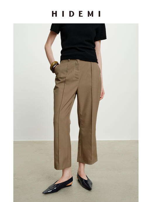 HIDEMI 简约设计感微喇九分裤 商品图4