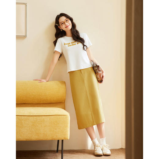 【小个子定制】 IEF/爱依服2025时尚套装夏季 韩版小众印花休闲通勤风上下套裙DS0746- 商品图1