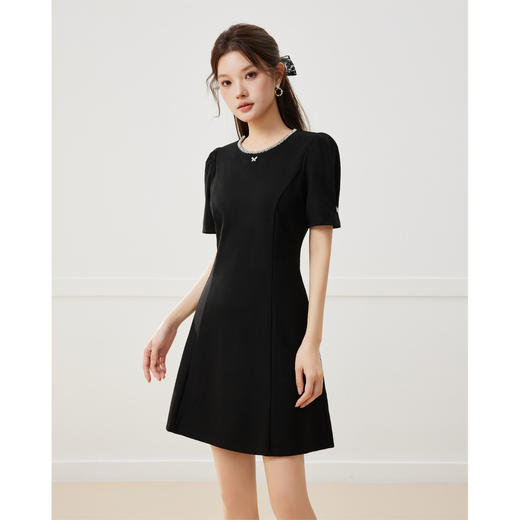 IEF/爱依服2025夏季 法式名媛淑女气质通勤百搭显瘦连衣裙N41432 商品图1