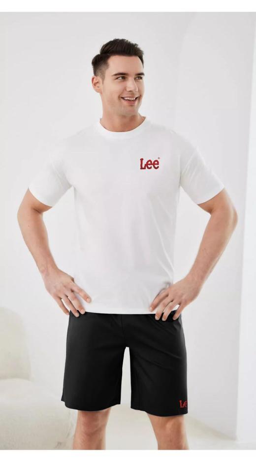 【胸口简约logo 百年品牌 大气礼盒装】Lee 索罗娜宽松凉感T恤/短裤/套装装（LN5X4HNS0012） 商品图5