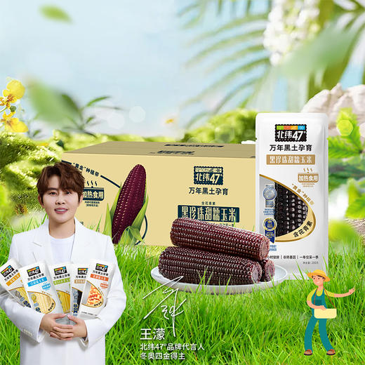 【北纬47度黑糯玉米】200g*10穗 粒粒饱满 富含花青素 原汁原味 入口软糯清甜 商品图0