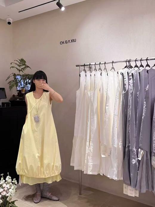 9.3秒杀【韩系2025】（赠送黄色包包）865清雅花苞水母连衣裙-喜出 商品图5