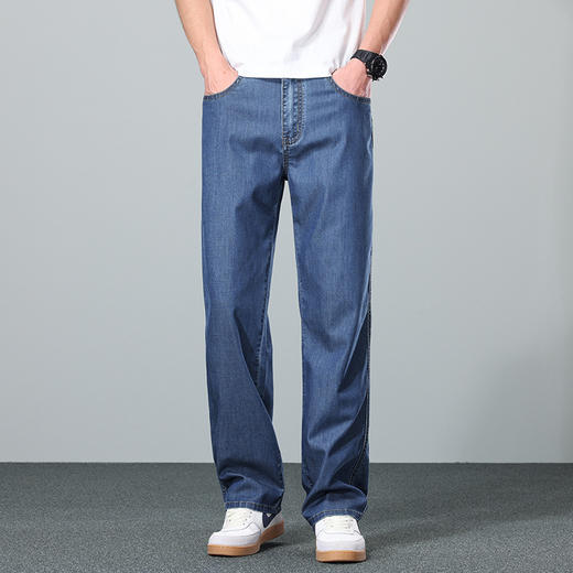 红览 天丝夏季超薄款牛仔裤直通男裤N97 商品图3