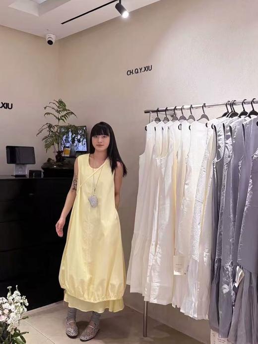 9.3秒杀【韩系2025】（赠送黄色包包）865清雅花苞水母连衣裙-喜出 商品图1