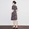 「高货wl」全新升级【铂金会员321/天猫429/差价108】(02545)洛诗琳法式气质优雅印花连衣裙2025夏季减龄收腰显瘦裙子 商品缩略图1