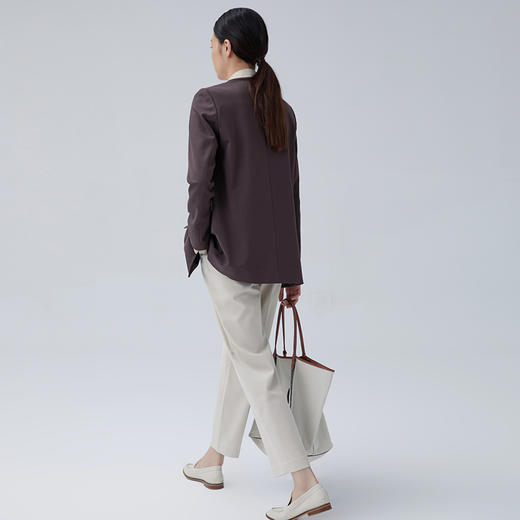 SPS休闲裤女弹力百搭中空保暖九分奶奶裤 商品图3