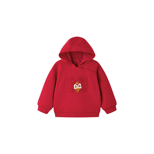 【商场同款】英氏儿童卫衣秋冬保暖上衣男童喜庆拜年服连帽 商品图4