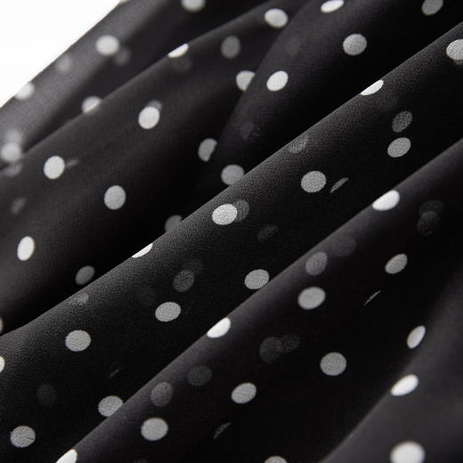 「高货wl」全新升级【铂金会员330/天猫439/差价109】(50241)洛诗琳法式复古波点气质连衣裙2025夏季新款收腰系带裙女 商品图3