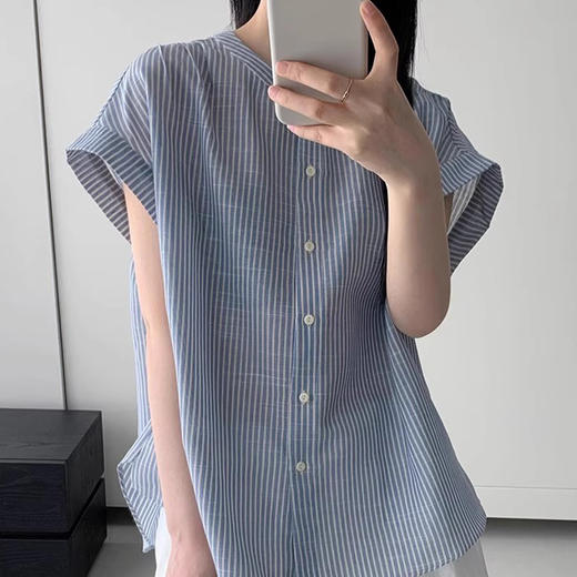 裁缝学苑AQ484无袖开衫衬衫纸样女装小衫上衣样板服装打板图纸 商品图2