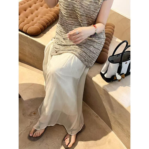 设计师款假两件轻奢流光针织裙 商品图7