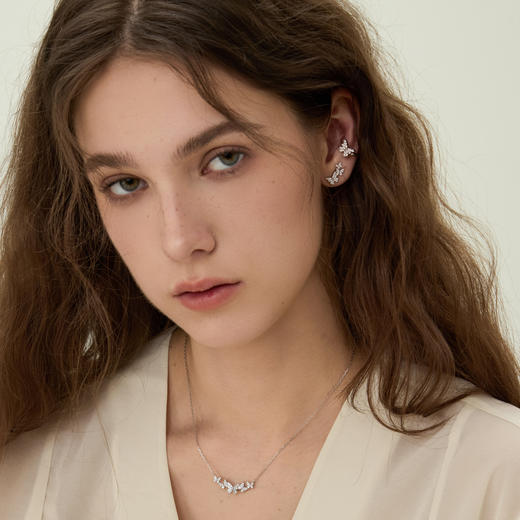 ARSIS银饰｜幸运符号系列 星悦蝴蝶耳骨夹 商品图5