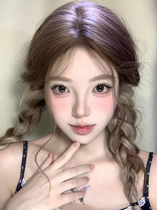 <月抛大直径>-EALLAGIRL月抛-奶糊糊棕-14.5mm【月抛 0-800度 不含525/575】 商品图3