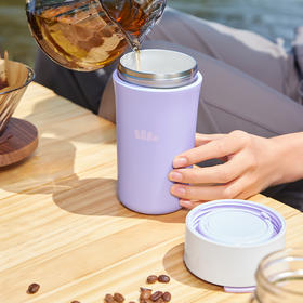 【蕉下轻便陶瓷保温咖啡杯LC75224】高17.2cm 陶瓷内胆 7重强效真空保温保冷层