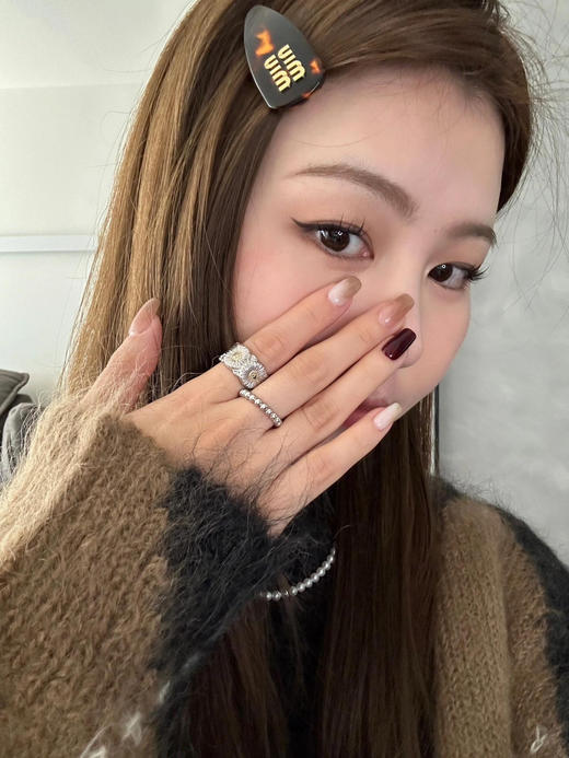 Buccel布契拉提小雏菊开口戒指 商品图4